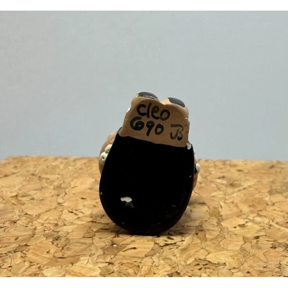 VTG Cleo Teissedre Native Navajo Storyteller Pendant‎ Rare Mini Signed Numbered